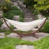 Vivere Double Cotton Hammock with Pine Stand - Natural - 8ft 2 Vivere Double Cotton Hammock with Pine Stand - Natural - 8ft -VIVERE Sales Shop 330608158 MainImage 001 l