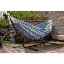 Vivere Combo - Double Oasis Hammock with Stand - 9-ft