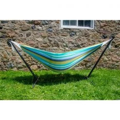 Vivere Combo - Double Cayo Reef Hammock with Stand - 9-ft