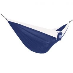 Vivere Parachute Hammock Double - Navy/White - 128-in