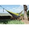 Vivere Parachute Hammock Double - Grey and Yellow - 128-in