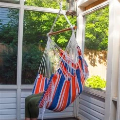 Vivere Brazilian Hammock Chair - Orange/Blue -VIVERE Sales Shop 330765532 AlternateImage3 l