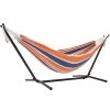Vivere Double Brazilian Hammock with Steel Stand - Orange/Blue 2 Vivere Double Brazilian Hammock with Steel Stand - Orange/Blue -VIVERE Sales Shop 330765534 MainImage 001 l