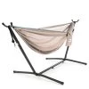 Vivere Double Mesh Hammock - Mesh - with Stand - Sand/Sky 2 Vivere Double Mesh Hammock - Mesh - with Stand - Sand/Sky -VIVERE Sales Shop 330767442 MainImage 001 l