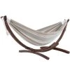 Vivere Double Sunbrella Hammock - with Solid Pine Arc Stand - Dove -VIVERE Sales Shop 330767463 MainImage 001 l