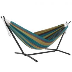 Vivere Sunbrella Hammock - with Stand - Lagoon