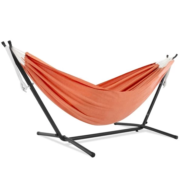 Vivere Sunbrella Hammock - with Stand - Coral 3 Vivere Sunbrella Hammock - with Stand - Coral