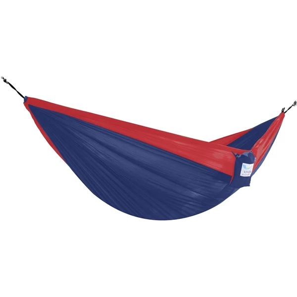 Vivere Double Parachute Hammock - Nylon - Navy/Red 3 Vivere Double Parachute Hammock - Nylon - Navy/Red