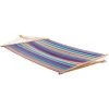 Vivere Tropical Cotton Double Hammock with Wood Spreader Bar