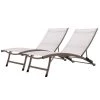 Vivere Clearwater Pearl Acrylic Stackable Sun Loungers with Adjustable Backrest - 2-Pack -VIVERE Sales Shop 330951414 MainImage 001 l