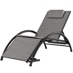Vivere Dockside Haven Acrylic Sun Lounger with Headrest